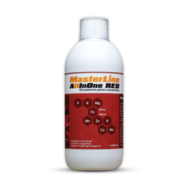 MasterLine Fertilizant All in One Red pentru Acvarii, 500 ml