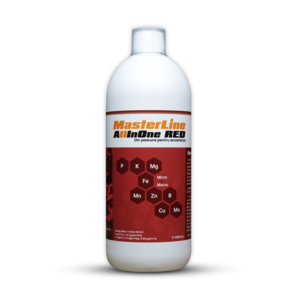 MasterLine Fertilizant All In One Red pentru Acvarii, 1000 ml