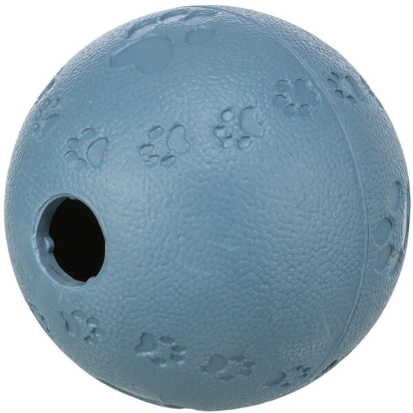 Minge Trixie pentru câini, cauciuc, 7 cm, cu recompense, albastră