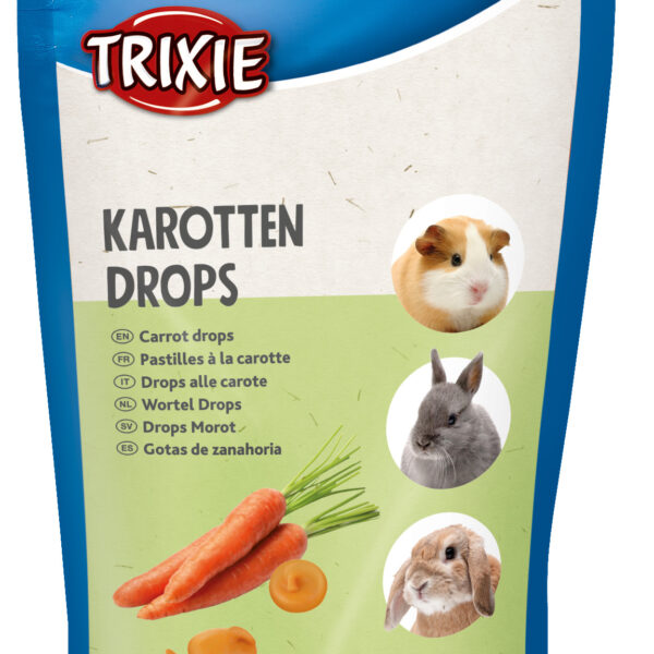 Dropsuri Trixie cu Morcov pentru Rozătoare - 75g, Snack Sănătos