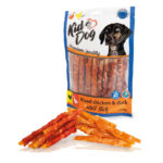 Recompense pentru câini cu pui și rață, betisoare cu morcov, 250 g
