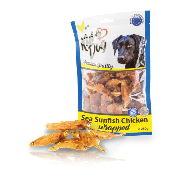 Recompense pentru câini cu pește și pui, 250 g - KidDog