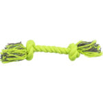 Jucărie Trixie pentru Câini - Sfoară cu 2 Noduri, 15 cm, Lime