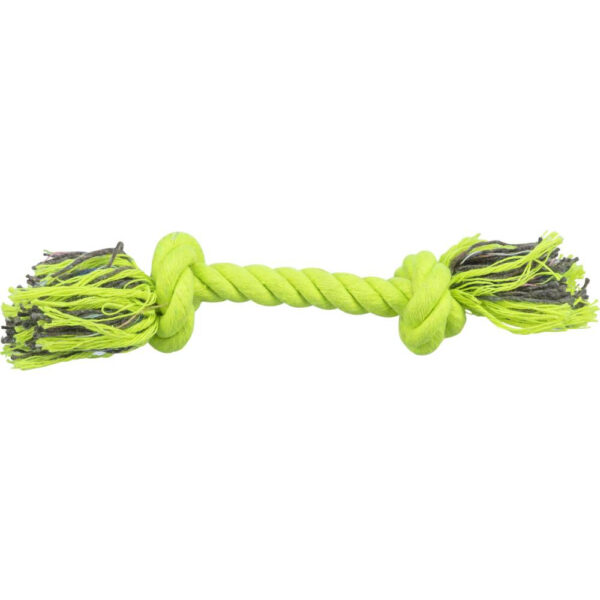 Jucărie Trixie pentru Câini - Sfoară cu 2 Noduri, 15 cm, Lime