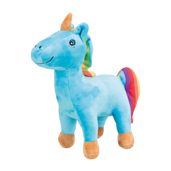 Jucărie din Plus pentru Câini - Unicorn Albastru cu Sunet, 25 cm