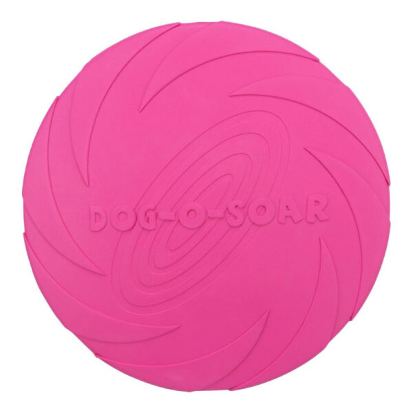 Disc Frisbee din Cauciuc Roz pentru Câini Tineri - Trixie, 24 cm