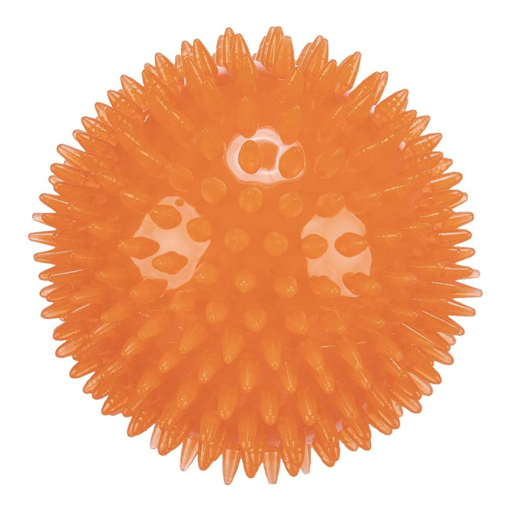 Minge Arici Plutitoare pentru Câini, 8 cm, Portocalie - Trixie Minge Arici Plutitoare pentru Câini, 8 cm, Portocalie - Trixie