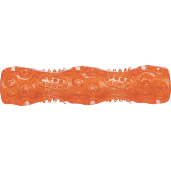 Baston Jucărie pentru Câini TPR cu Sunet, 18 cm, Portocaliu - Trixie