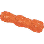 Baston Jucărie pentru Câini TPR cu Sunet, 18 cm, Portocaliu - Trixie - imagine 2