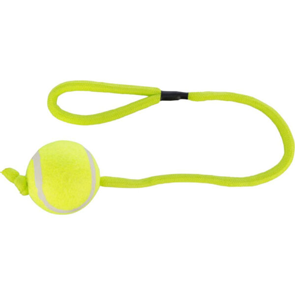 Minge de tenis pentru câini pe sfoară Trixie, 6x50 cm, lime