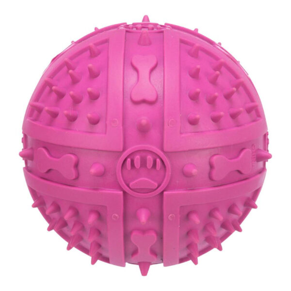 Minge din cauciuc cu sunet pentru câini - Trixie, 9 cm, roz