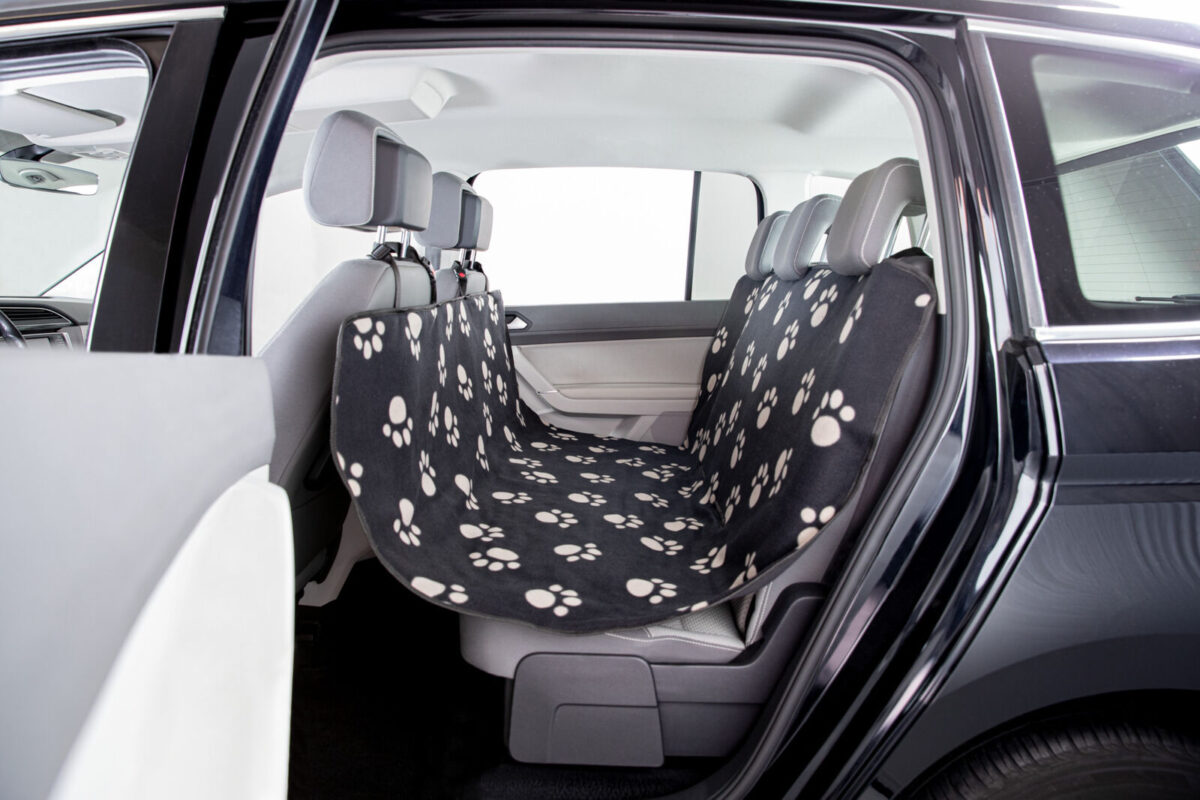 Husă Protectie Bancheta Auto Trixie, 140x145 cm, Negru/Bej