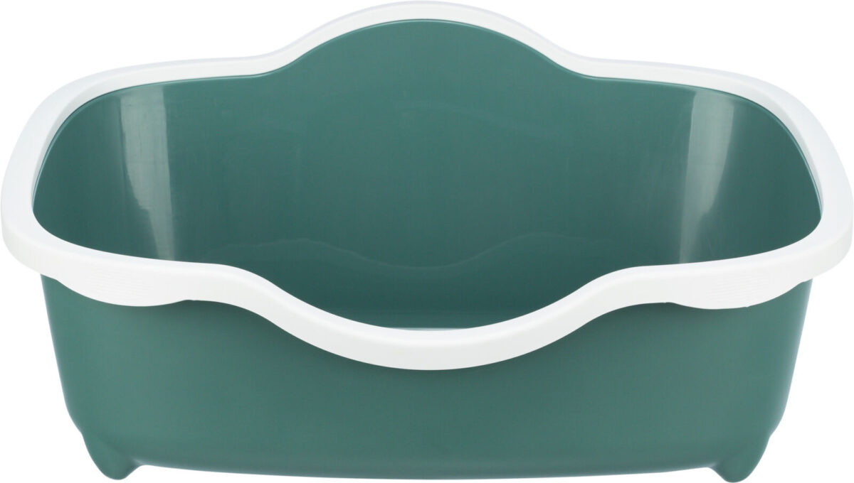 Litiera înaltă Trixie Berto Davio, plastic, 56 x 26 x 39 cm, Verde/Alb