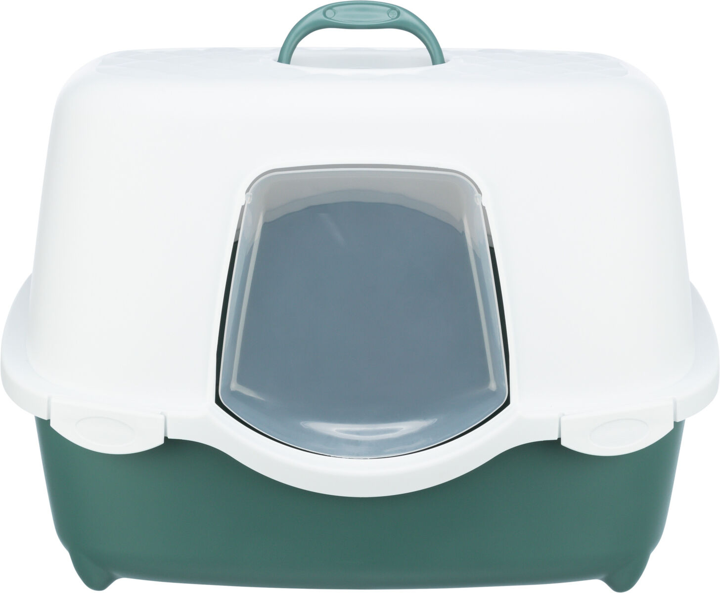 Litiera Trixie Davio Top cu Capac și Filtru, Verde/Alb, 56x39x39 cm Litiera Trixie Davio Top cu Capac și Filtru, Verde/Alb, 56x39x39 cm