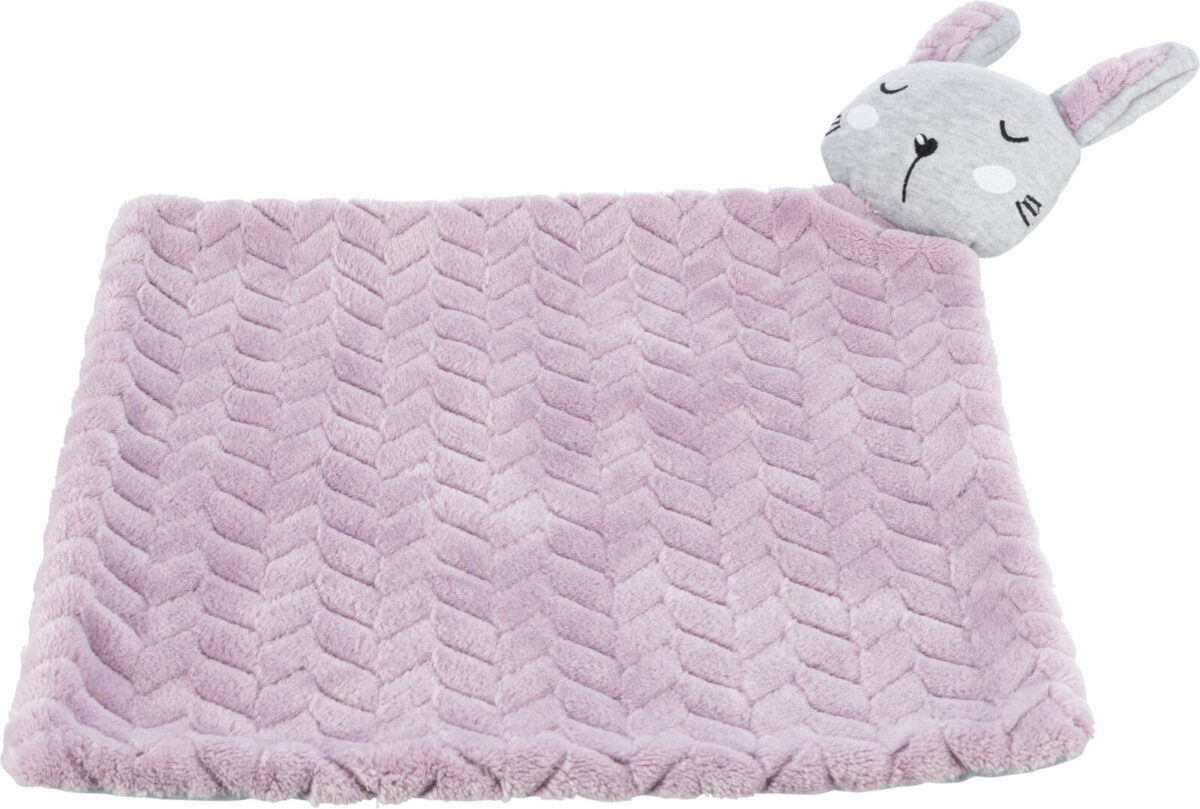 Pătură Trixie Junior 55x40 cm, Lila/Gri, Material Pluș, Confortabilă