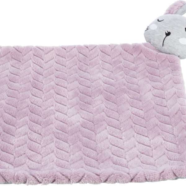 Pătură Trixie Junior 55x40 cm, Lila/Gri, Material Pluș, Confortabilă