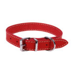 Zgarda Exotic-K L3 2.5/53 cm, Simplă, Roșie pentru Câini