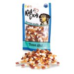 Recompense Premium KidDog pentru Câini - Three Mix Pui/Rată/Cod 80g