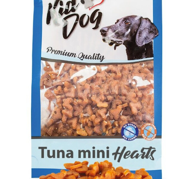 Mini Inimioare cu Ton pentru Câini - Răsfăț Delicios 70g KidDog