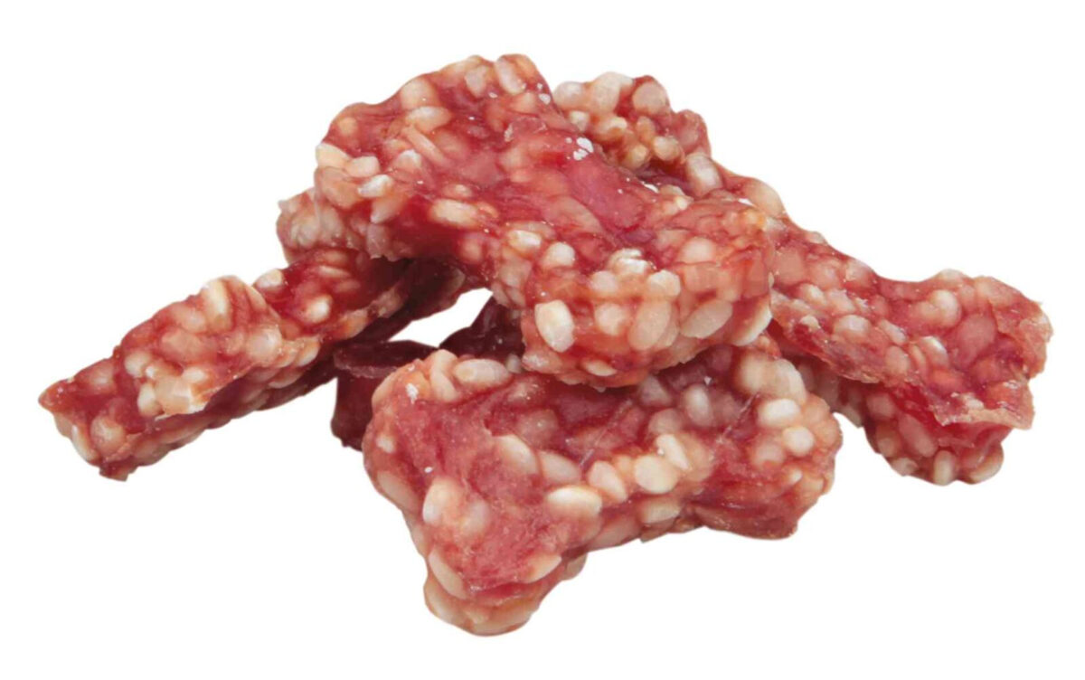 Recompense pentru câini Trixie - Oase cu rață și orez, 80 g - imagine 2
