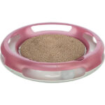Jucărie 2in1 Trixie pentru Pisici cu Catnip, Roz/Alb, 37 cm