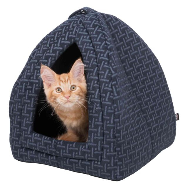 Cos Ferris Trixie Albastru 32x42x32 cm cu husă din pluș și pernă Cos Ferris Trixie Albastru 32x42x32 cm cu husă din pluș și pernă