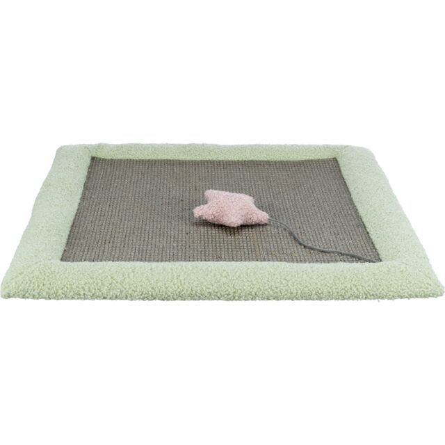 Covor Zgariat pentru Pisici Junior Trixie, 47x47 cm, Gri/Verde Menta Covor Zgariat pentru Pisici Junior Trixie, 47x47 cm, Gri/Verde Menta
