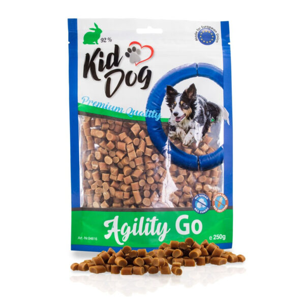 Recompense pentru câini KidDog cu iepure, 250 g - Agility Go