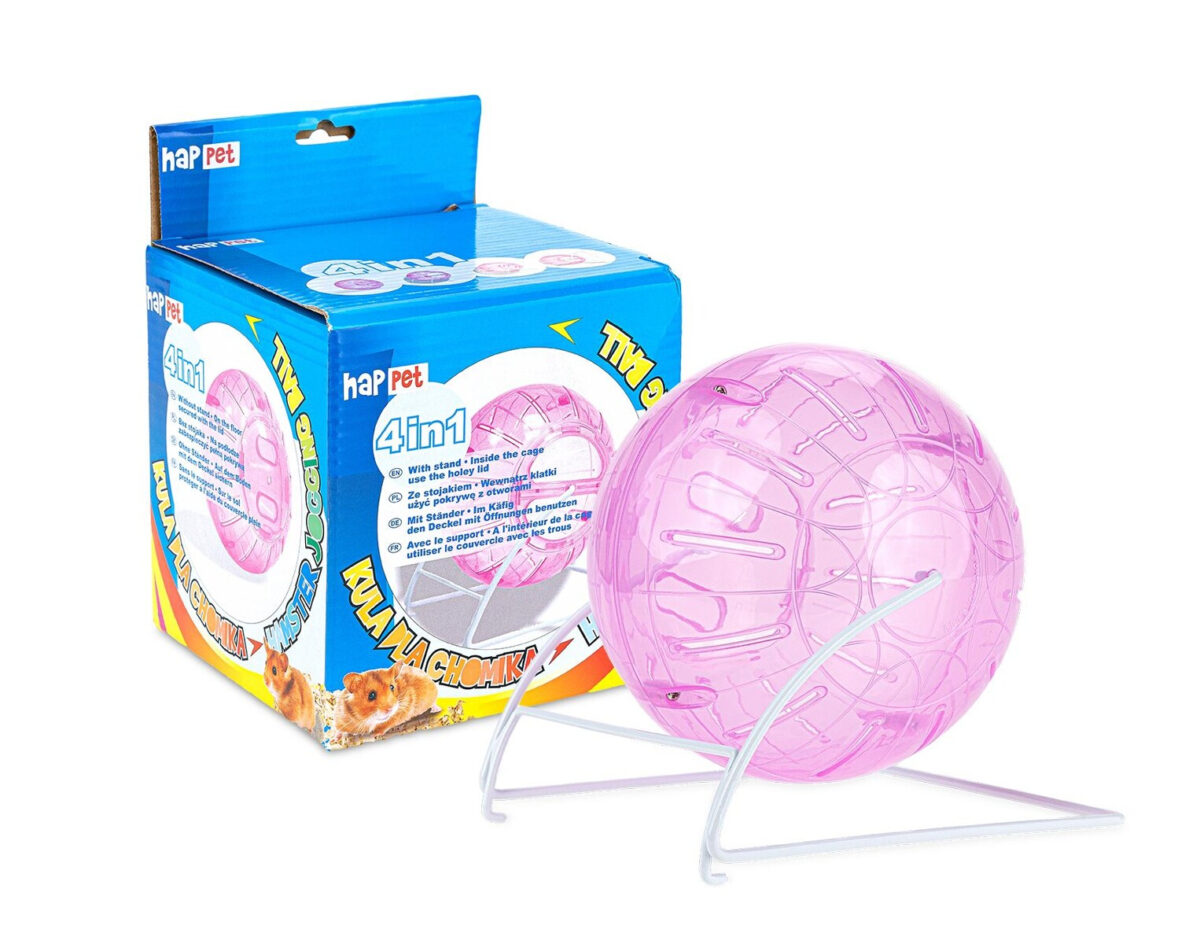 Minge Roz pentru Rozătoare Happet, 4 în 1, 14.5 cm, cu Suport - imagine 2