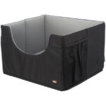 Husa Auto Trixie Pliabilă cu Curele, Negru/Gri, 45x28x40 cm