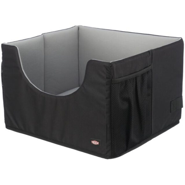 Husa Auto Trixie Pliabilă cu Curele, Negru/Gri, 45x28x40 cm