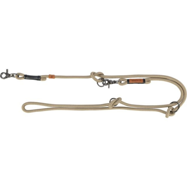 Lesa ajustabilă Be Nordic Trixie, 2m, 8mm, Nisipiu/Negru