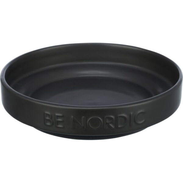 Castron Ceramic Anti-alunecare pentru Pisici Trixie, 0.3 l, Negru