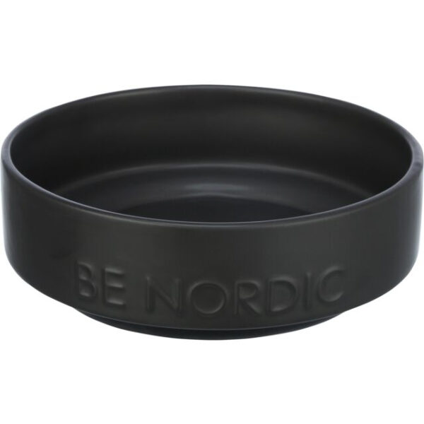 Castron Ceramic Antialunecare Be Nordic 0.5L Negru pentru Câini