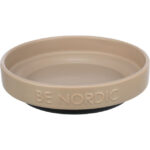 Castron Ceramic Anti-alunecare pentru Pisici, Trixie, Be Nordic, Taupe