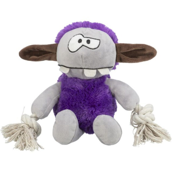 Jucărie pentru câini Trixie Monstru cu sunet, 32 cm, violet, durabilă