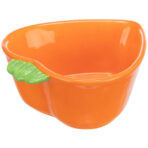 Castron Ceramic Morcov pentru Rozătoare - 180 ml, Portocaliu, Trixie