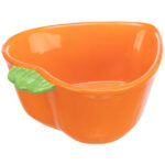 Castron Ceramic Morcov pentru Rozătoare - 180 ml, Portocaliu, Trixie