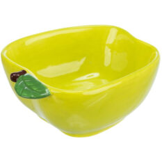 Castron Ceramic Galben pentru Rozătoare - 180 ml, Formă Măr, Trixie