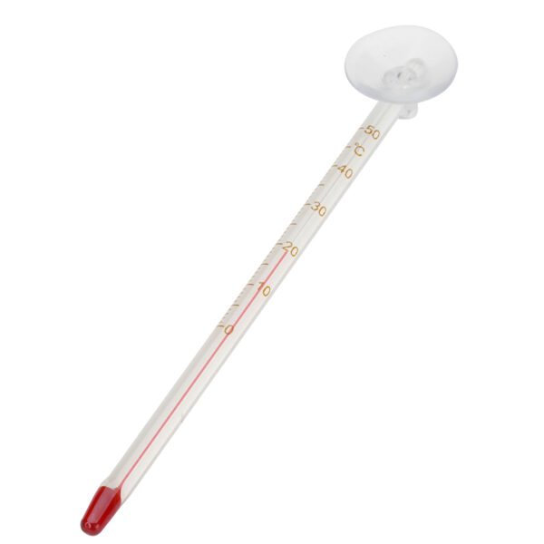 Termometru Aqua Della din Sticlă cu Ventuză pentru Acvariu, 0-50°C