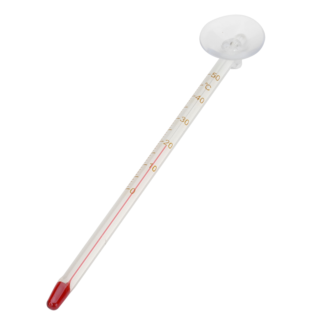 Termometru Aqua Della din Sticlă cu Ventuză pentru Acvariu, 0-50°C Termometru Aqua Della din Sticlă cu Ventuză pentru Acvariu, 0-50°C