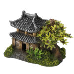 Decor Asiatic cu Plante pentru Acvarii - Aqua Della, 14 x 9 x 10 cm