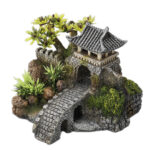 Decor Pod cu Plante Aqua Della - 15.7 x 13.5 x 11.5 cm pentru Acvarii