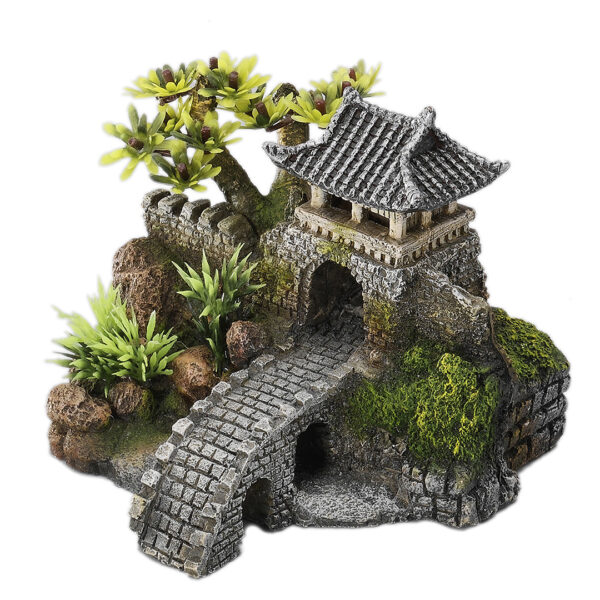 Decor Pod cu Plante Aqua Della - 15.7 x 13.5 x 11.5 cm pentru Acvarii