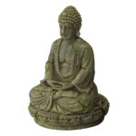Decor Bayon Buddha 2 din rășină pentru acvarii, 9.3 x 8 x 12 cm