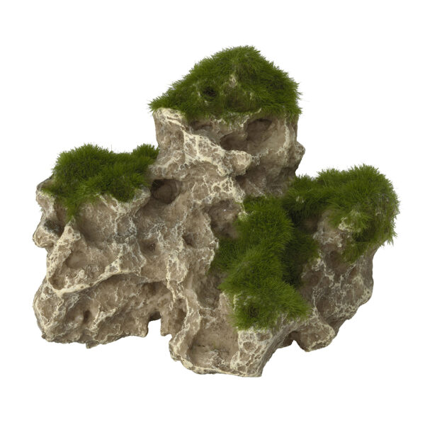 Decor Stâncă cu Mușchi Aqua Della pentru Acvarii 15,5x10,5x12,8 cm