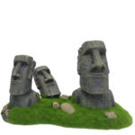 Statuie Moai din rășină pentru acvariu Aqua Della, 21x12x13 cm