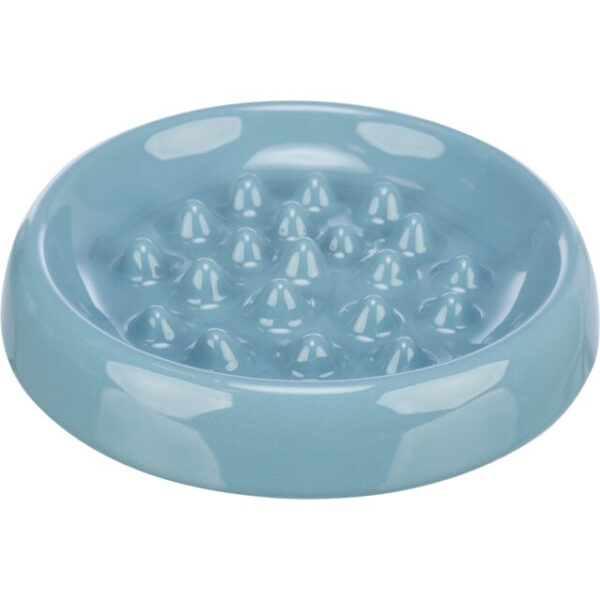 Castron Ceramic Trixie pentru Hranire Lenta, 0.25 l, Diverse Culori