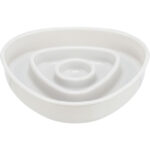 Castron Plastic Trixie pentru Pisici - Hranire Lenta, 0.35 l
