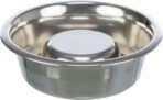 Castron Inox Trixie pentru Hranire Lenta, 1.1L, cu Baza Anti-Alunecare